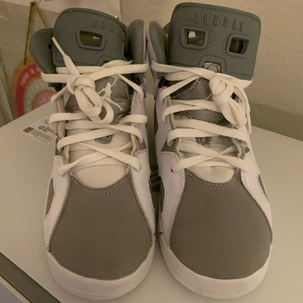 Jordan Kids' Sneakers in Gray and White